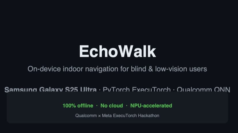 EchoWalk: On-Device Guidance for Low-Vision Users