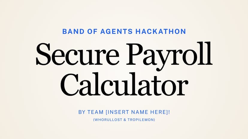 Secure Payroll Calculator