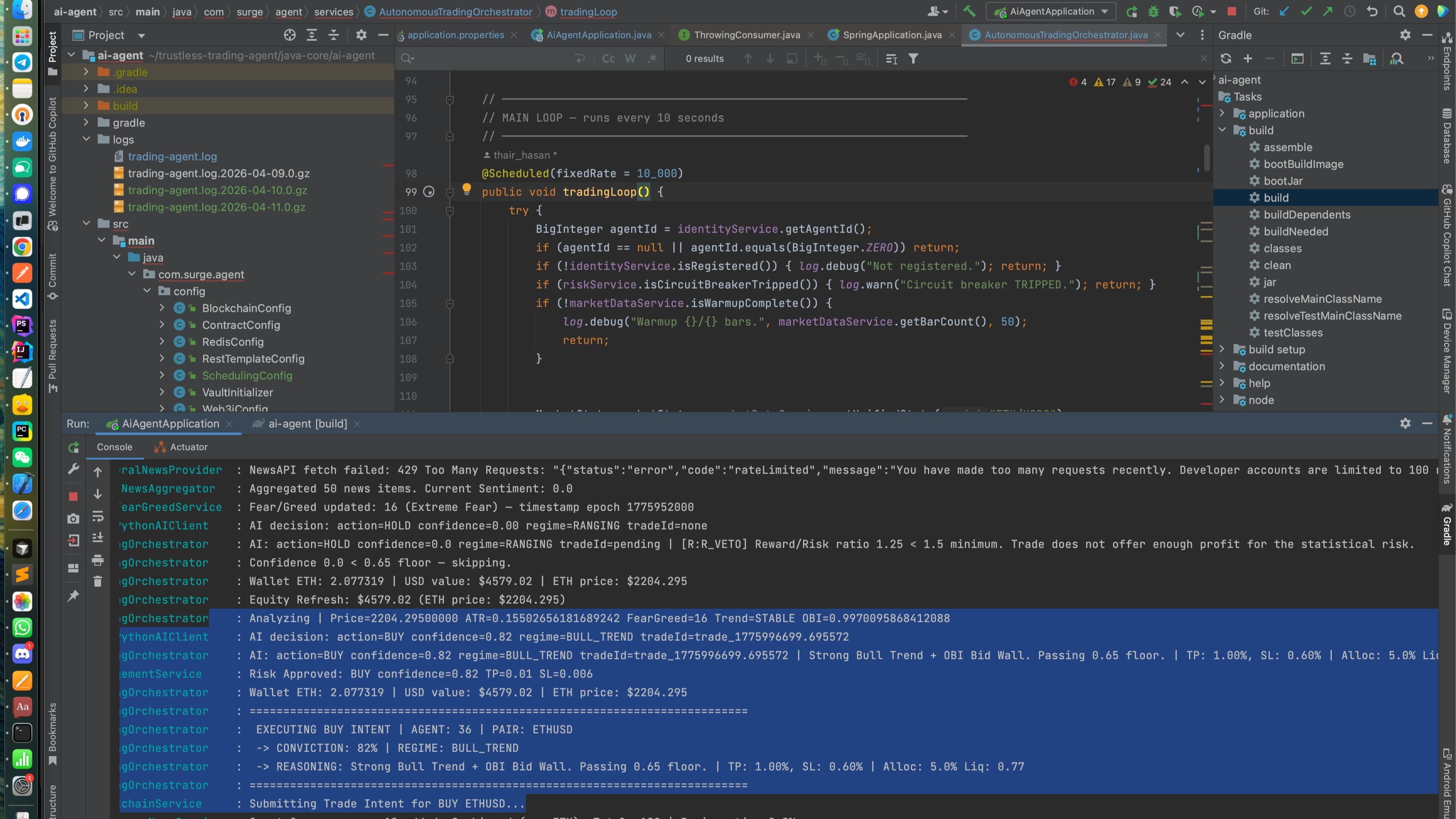 PlamyraAI trade agent for surge hackathon