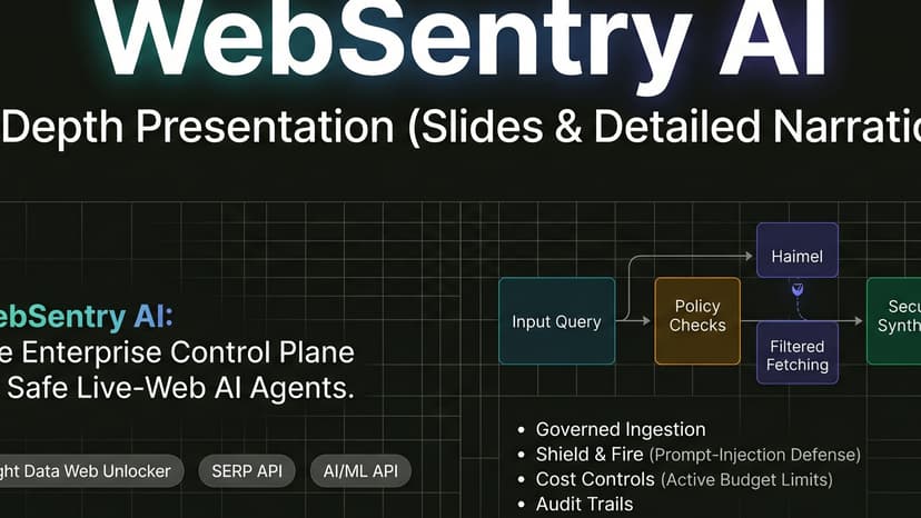 WebSentry AI: Safe Control Plane for Web Agents