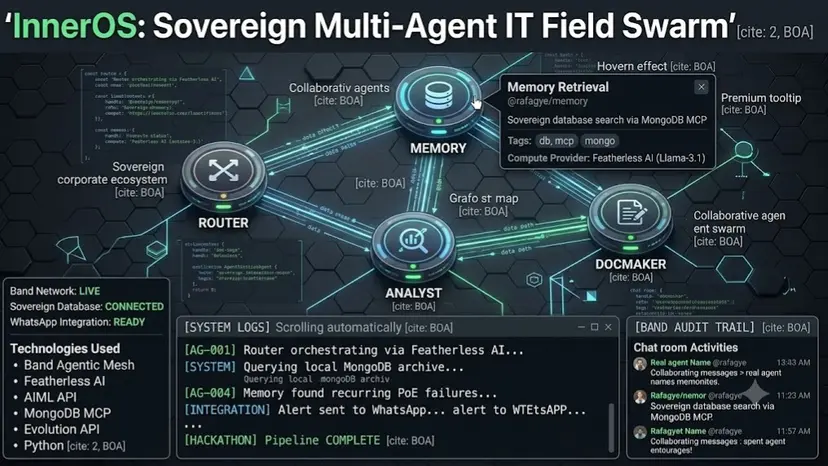InnerOS: Sovereign Multi-Agent IT Field Swarm