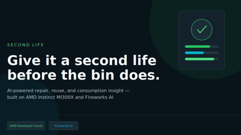 Second Life: Your AI Repair & Reuse Companion