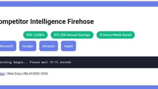 Competitor Intelligence Firehose