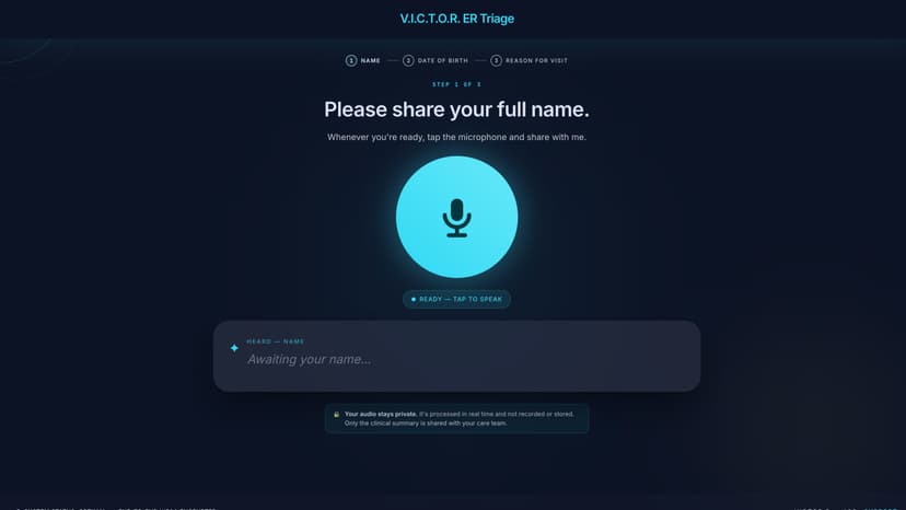VICTOR - AI ER Triage