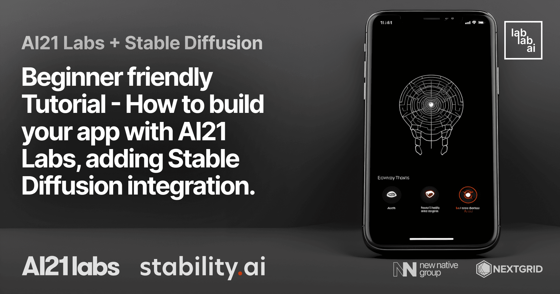 AI21 Labs + Stable Diffusion Tutorial: Beginner friendly Tutorial - How to build your app with AI21 Labs, adding Stable Diffusion integration.