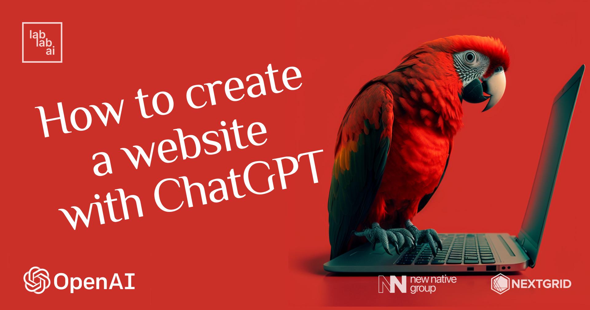 ChatGPT tutorial: How to create a website with ChatGPT