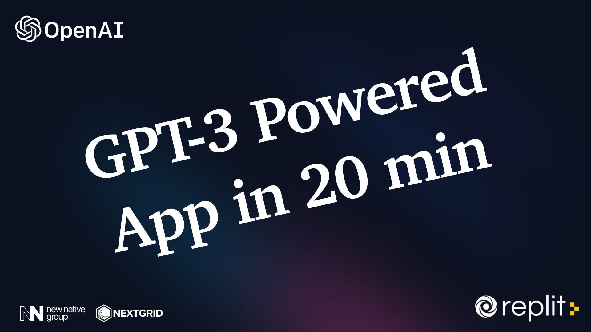 How to use GPT-3 tutorial: Build your own GPT-3 Powered application using streamlit tutorial